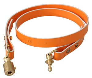 Orange Gold Leather Buckle Solid Fashion Belt