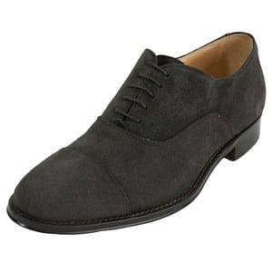 Dark Brown Suede Leather Mens Laced Oxford Shoes