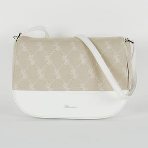 Blumarine White/Beige Shoulder Bag