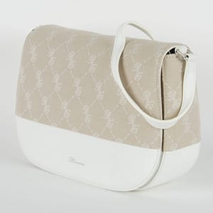 White/Beige Shoulder Bag