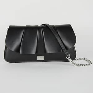 Blumarine Black Leather Shoulder Bag