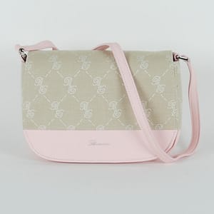 Blumarine Pink/Beige Shoulder Bag