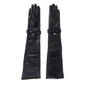 Black Cqz.007 Lamb Leather Gloves