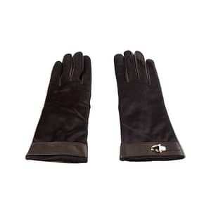 Cavalli Class Dark Brown Clt.006 Leather Gloves