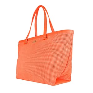 Dark Orange Cotton Handbag