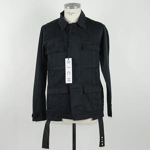 John Richmond Black Cotton Denim Jacket
