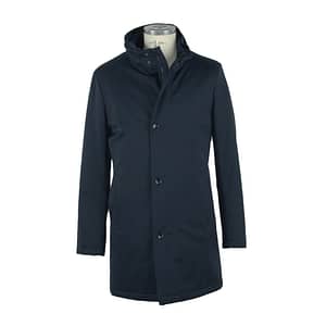 Loro Piana Tessuto Blue Wool Jacket Coat