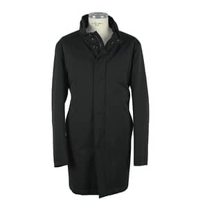 Loro Piana Tessuto Black Wool Jacket Coat