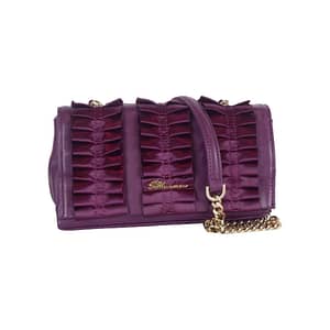 Blumarine Purple Polyurethane Small Shoulder Bag