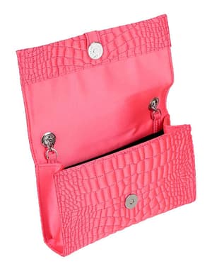 Pink Polyester Shoulder Bag