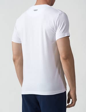 White Cotton Print T-shirt