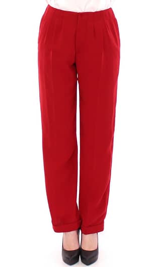 CO|TE Red wool straight dress pants