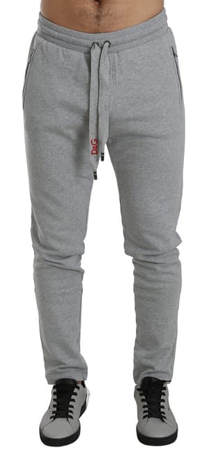 Dolce & Gabbana Gray #DGLovesLondon Sweatpants Cotton Pants