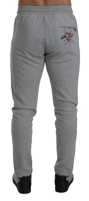 Gray #DGLovesLondon Sweatpants Cotton Pants
