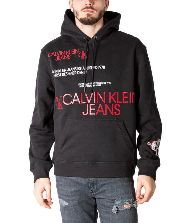 Calvin klein jeans calvin klein jeans felpa multi urban logo hoo j30j319366