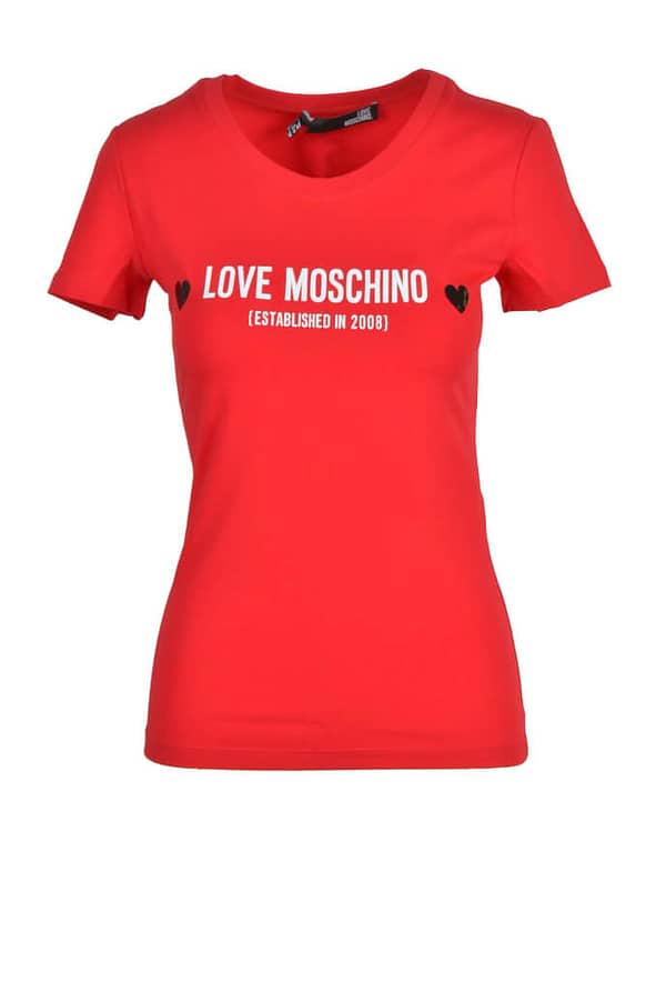 Love moschino love moschino t-shirt wh7_glx-84640146_rosso
