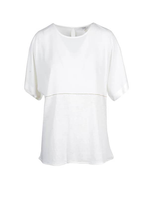 Peserico peserico t-shirt wh7_glx-858268_bianco