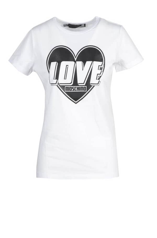 Love moschino love moschino t-shirt wh7_glx-845808_bianco