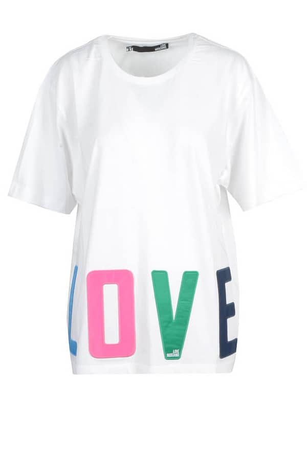 Love moschino love moschino t-shirt wh7_glx-845788_bianco