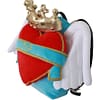 Red Blue Heart Wings DG Crown School Backpack