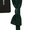 Green 100% Silk Slim Adjustable Neck Papillon Men Bow Tie