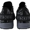 Grey Polyester Runner Backside Sneakers Shoes