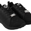 Black Polyester Runner Gisella Sneakers Shoes