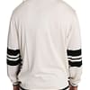 White Jazz Sequined Guitar Pullover Top Sweater