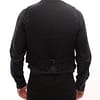 Black Manchester Single Breasted Vest
