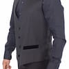 Black Wool Formal Dress Vest Gilet Jacket