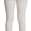 White Cotton Stretch Skinny Denim Trouser Jeans