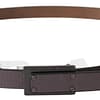 Brown Leather Tactical Logo Buckle Dark