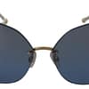 Dolce & Gabbana Blue Mirror Gold Gradient Women Sunglasses