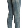 Blue Wash Cotton Stretch Skinny Slim Tight Fit Jeans