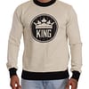 Dolce & Gabbana White Crown King Cotton Pullover Sweater
