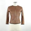 Emilio Romanelli Brown Leather Jackets & Coat