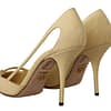 Yellow Exotic Leather Stiletto Heel Pumps Shoes