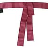Pink 100% Silk 3 Button Closure Wide Waist Belt