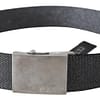 Black Silver Metal Brushed Buckle Waist Belt