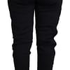 Black Polyester Neoprene Jogger Trouser Pants