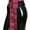 Pink 100% Silk 3 Button Closure Wide Waist Belt