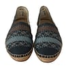 Blue Gray Slip On Buffalo Espadrille Shoes