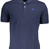 La Martina Blue Cotton Polo Shirt
