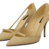 Yellow Exotic Leather Stiletto Heel Pumps Shoes