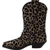 Gold Black Leopard Cowboy Boots Shoes