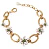Gold Chain Lilium Floral Choker Statement Jewelry Necklace