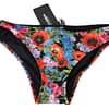 Multicolor Floral Swimwear Beachwear Bikini Bottom