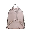 Jaycee Large Dark Powder Blush PVC Zip Pocket Backpack Bookbag