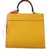Yellow Leather Top Handle Women Shoulder Crossbody Bag