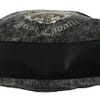 Black Skull Print Denim Shoulder Tote Bag